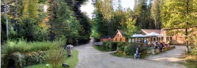 bezoekerscentrum in het natuurgebied.