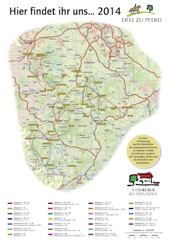 paardrijden eifel duitsland kaart paarden routes 