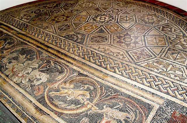 villa otrang fliessem bitburg romeinen mozaïek vloer romeinen