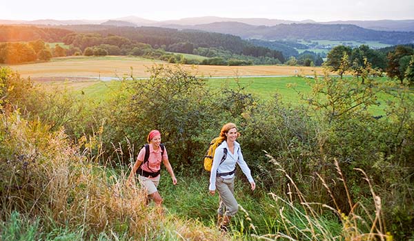 Wandelen in en rondom Daun. Er zijn vele mooie wandelroutes te vinden.