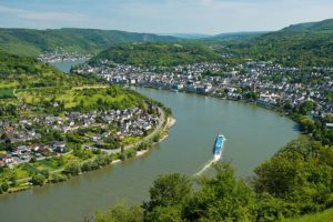 uitzicht op Boppard aan de Rijn.