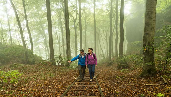 wandelen op het gerolsteiner keltenpfad in de eifel