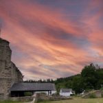 burcht Jünkerath met mooie lucht
