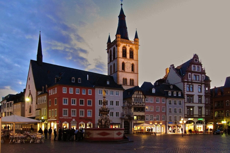 Winkelcentrum en Hauptmarkt Trier