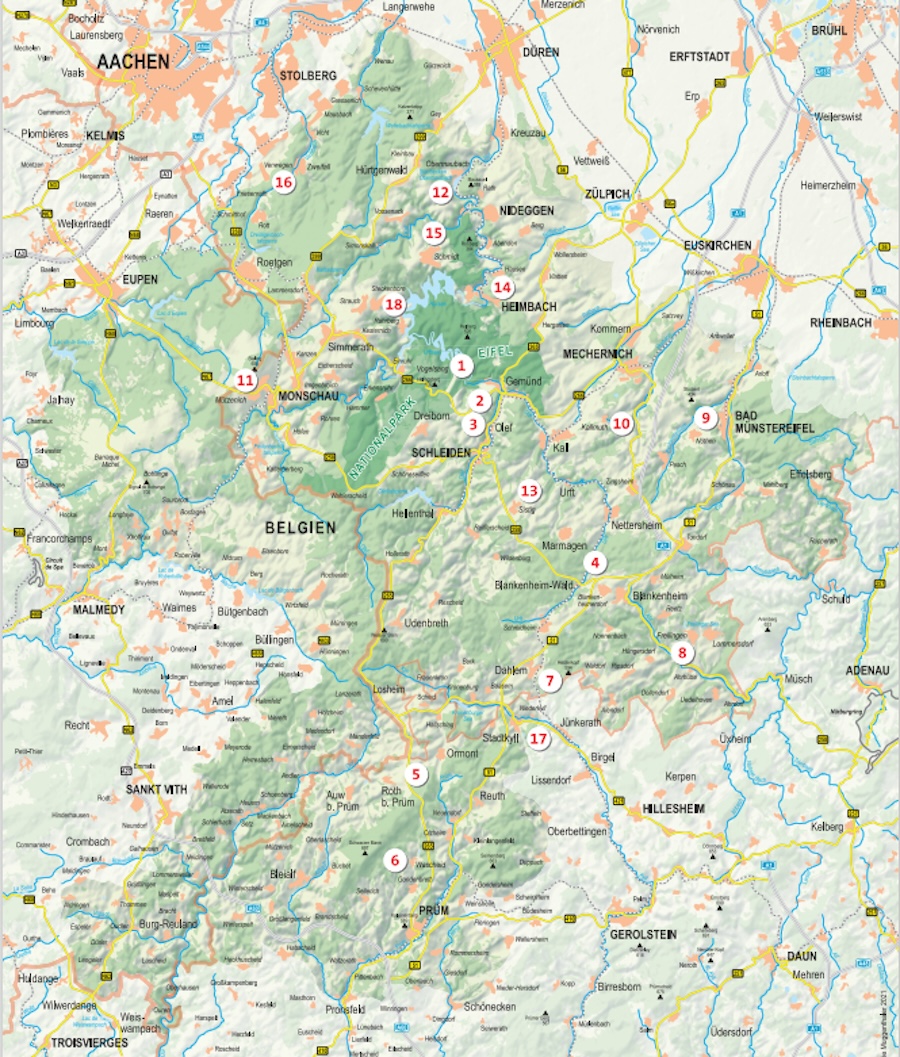 kaart wildkamperen eifel
