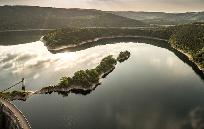 Urfttalsperre de stuwdam in de eifel