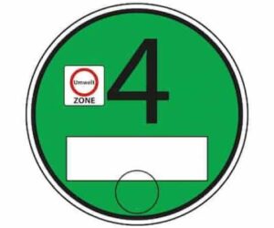 milieusticker duitsland